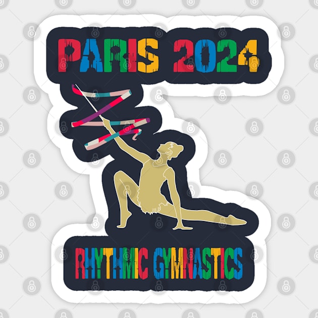 Paris 2024 Sticker by Womens Art Store